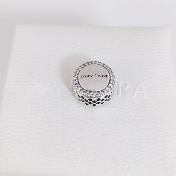 Pandora Ivory Coast Flag Bead Charm Bracelet Pendant S925 Silver with box - Picture 6 of 7